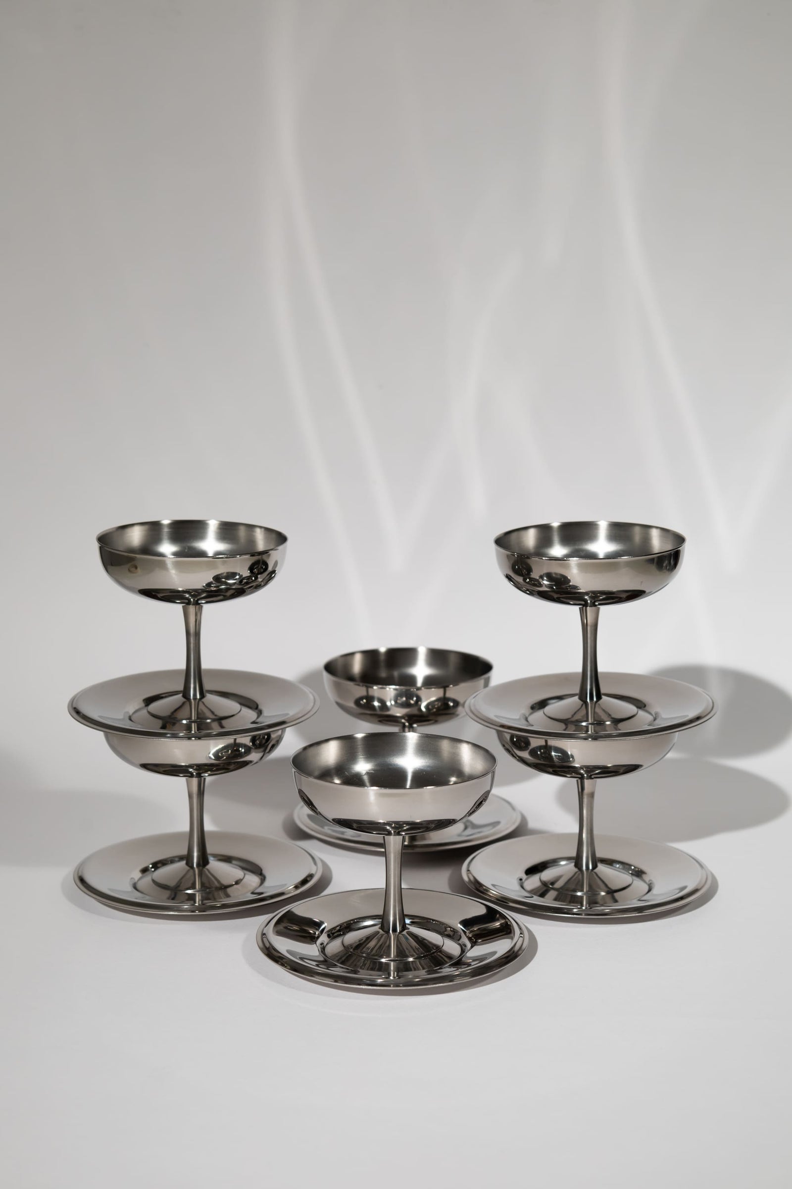 Italian Dessert Coupe & Plate Set - Made in Italy