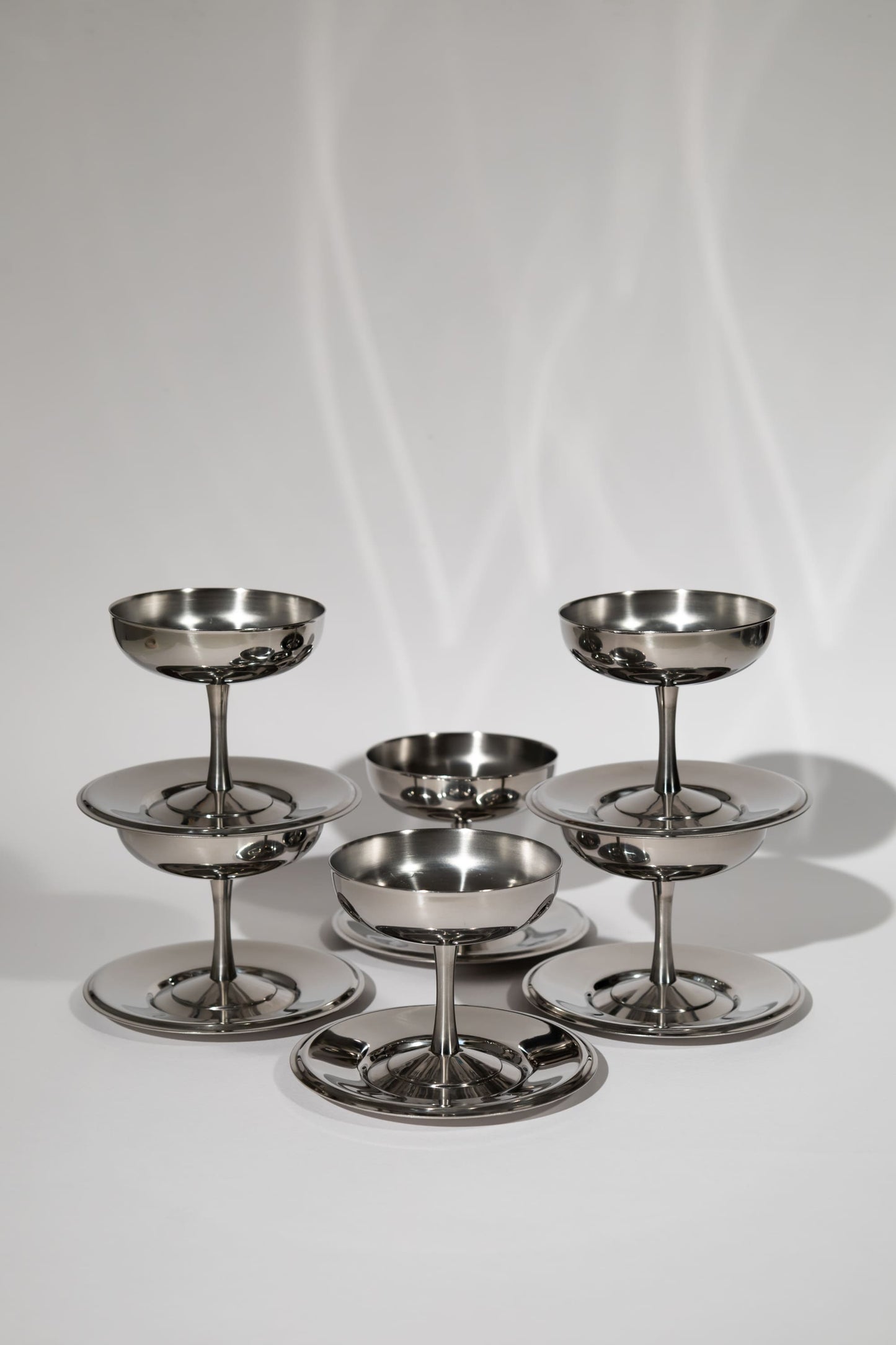 Italian Dessert Coupe & Plate Set - Made in Italy