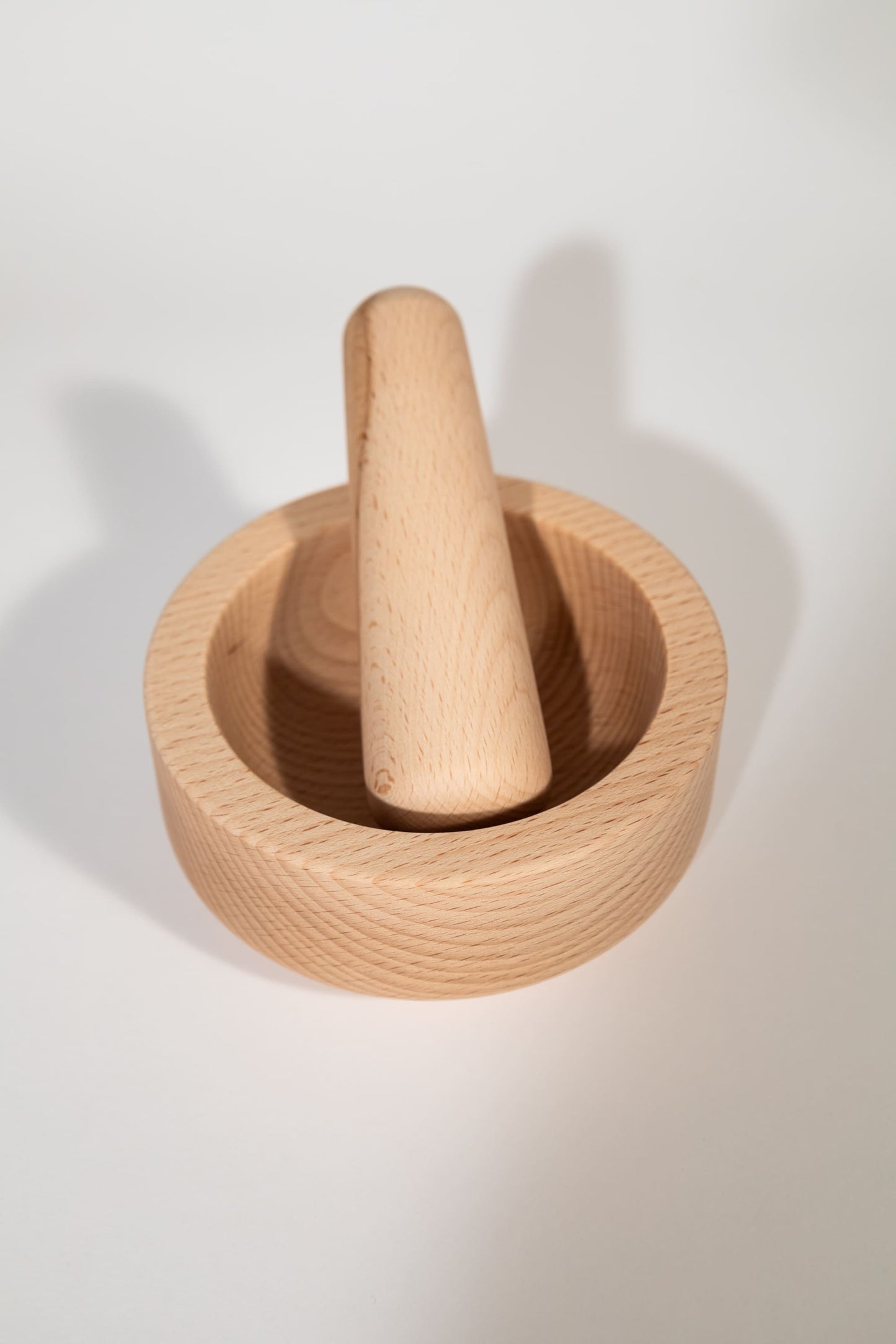 Italian Beech Wood Mortar and Pestle