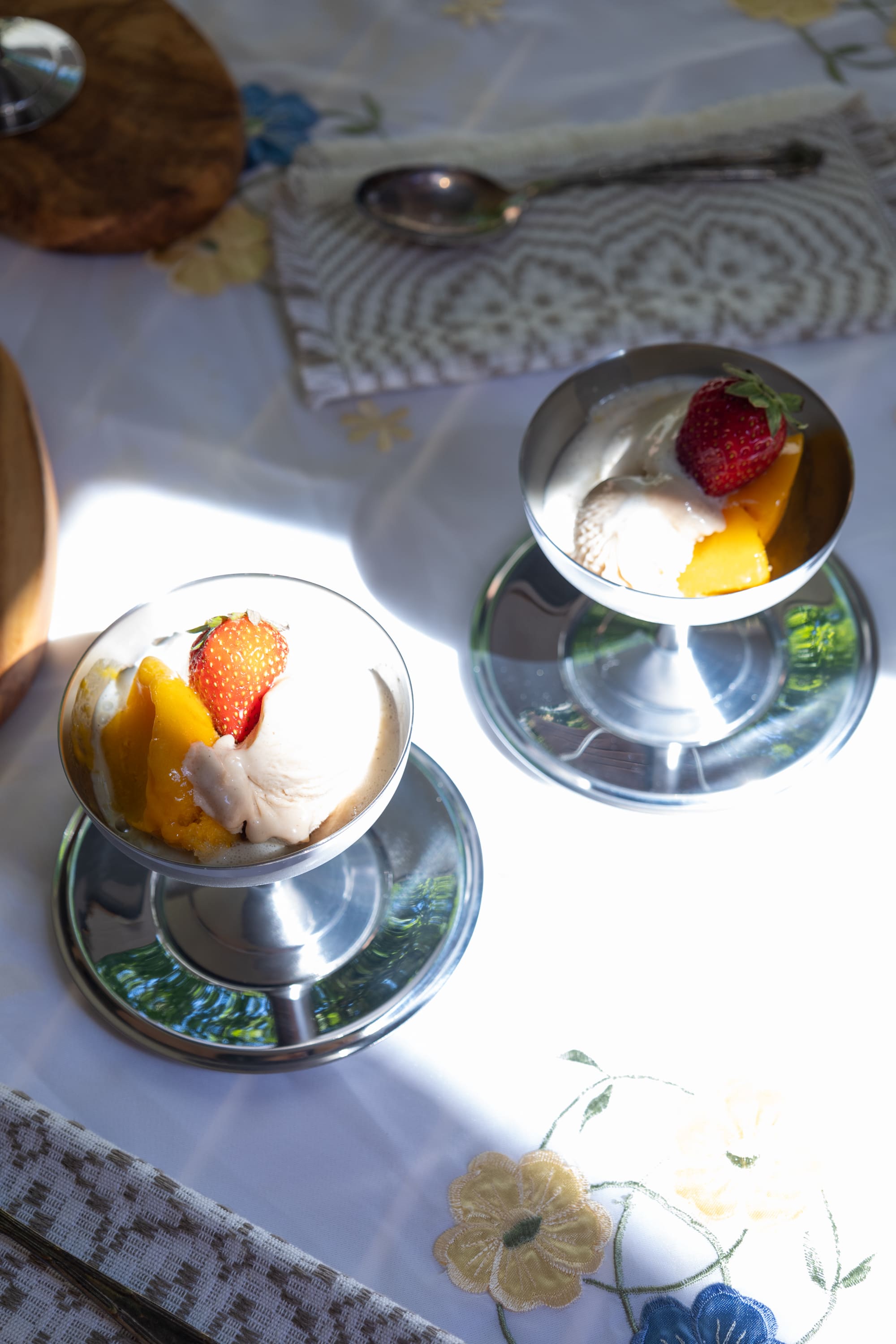 Italian Dessert Coupe & Plate Set - Made in Italy
