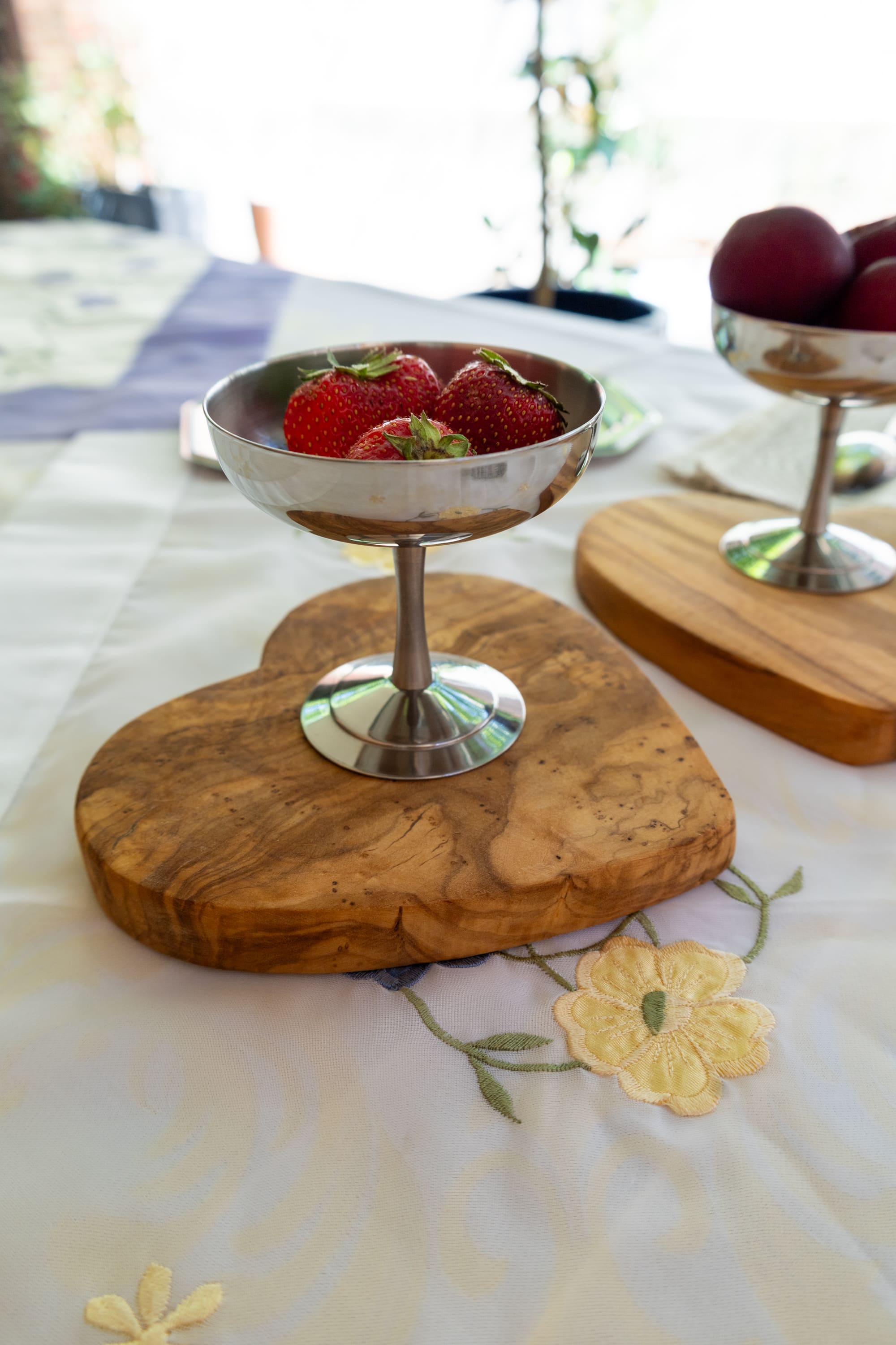 Heart-Shaped Olive Wood Board - Made in Italy