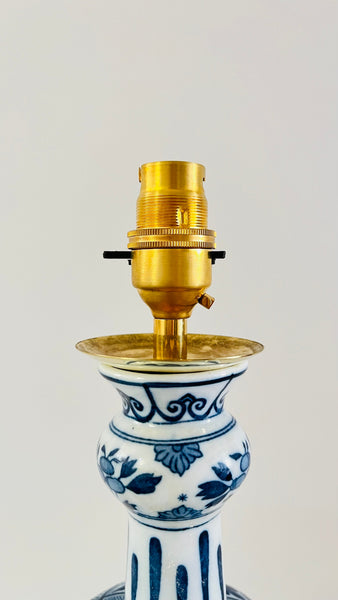 Antique Delft ‘Knobbelvaas’ Lamp