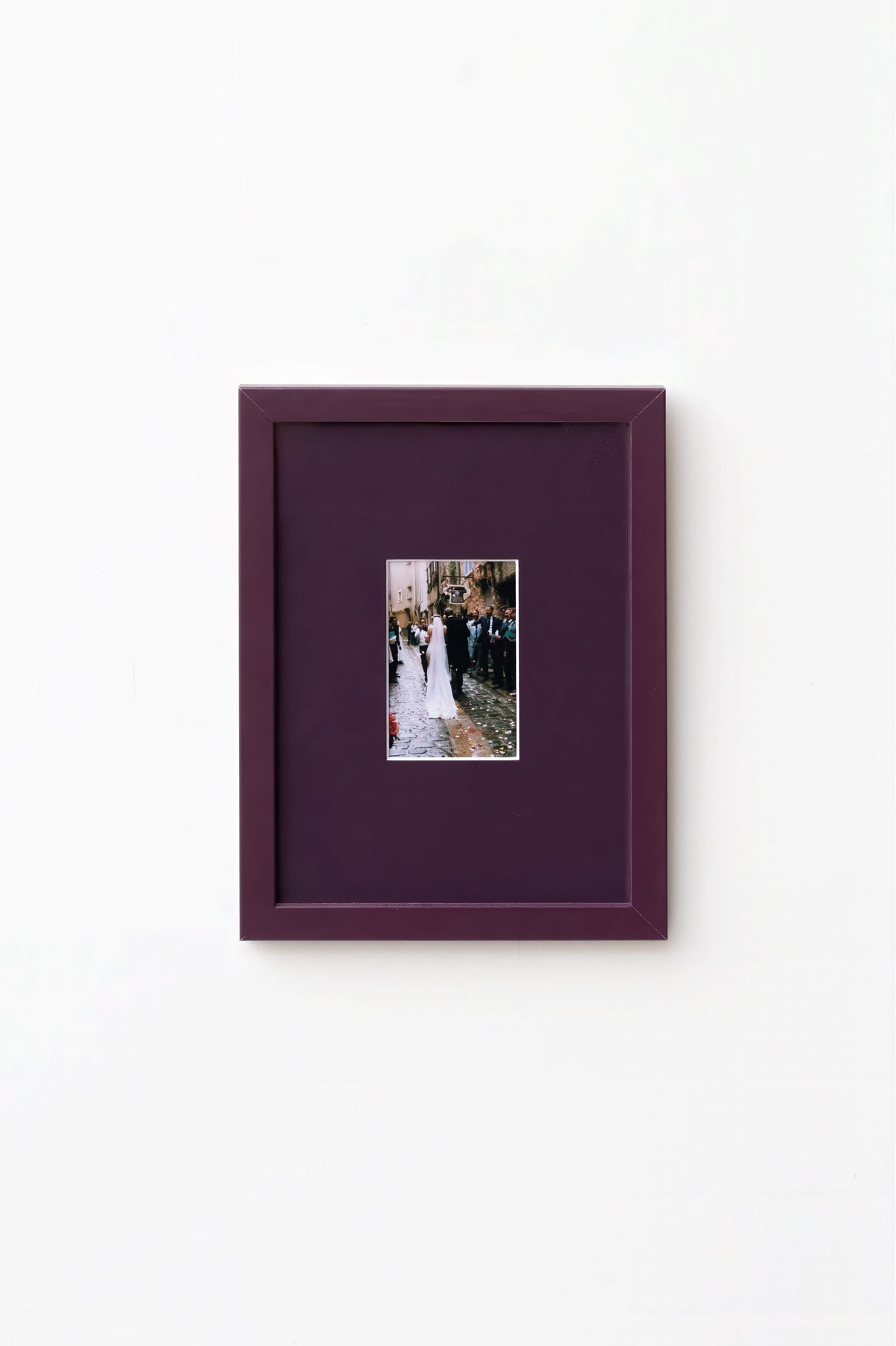 Burgundy Wood Picture Frame