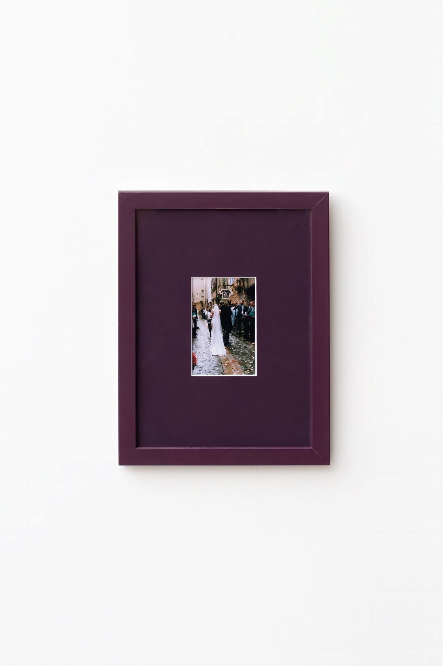 Burgundy Wood Picture Frame