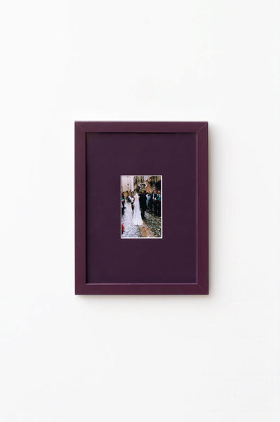 Burgundy Wood Picture Frame