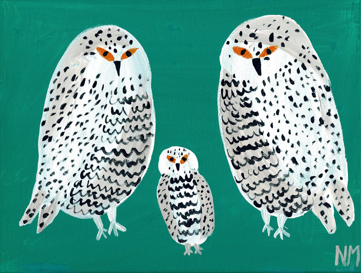 Owl Family Print