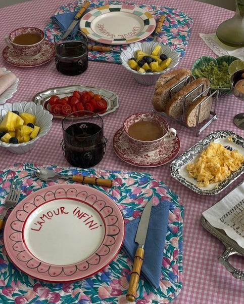 L'Amour Infini' Dessert Plate