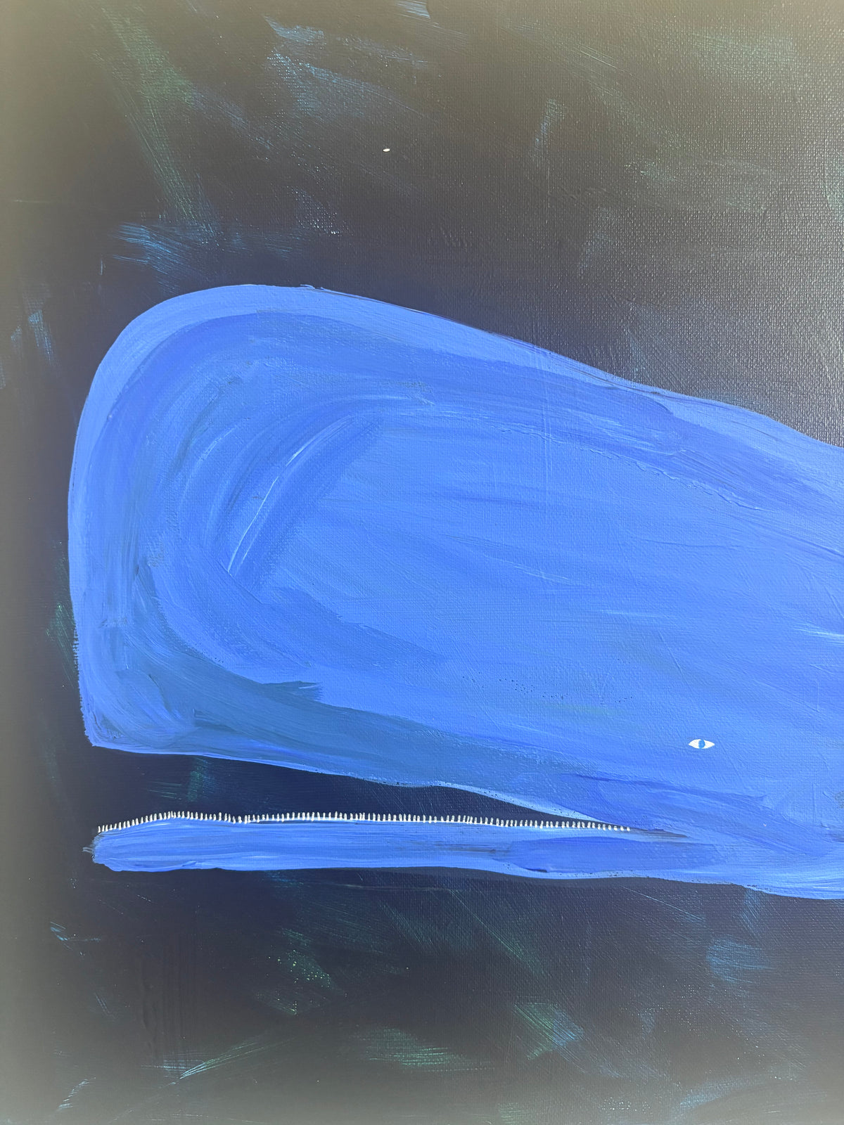 Whale in The Deep Blue Sea Artwork
