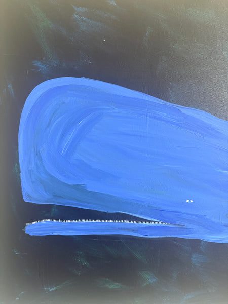 Whale in The Deep Blue Sea Artwork