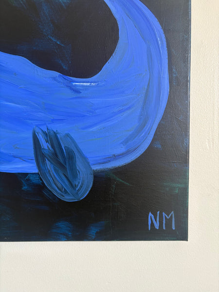 Whale in The Deep Blue Sea Artwork
