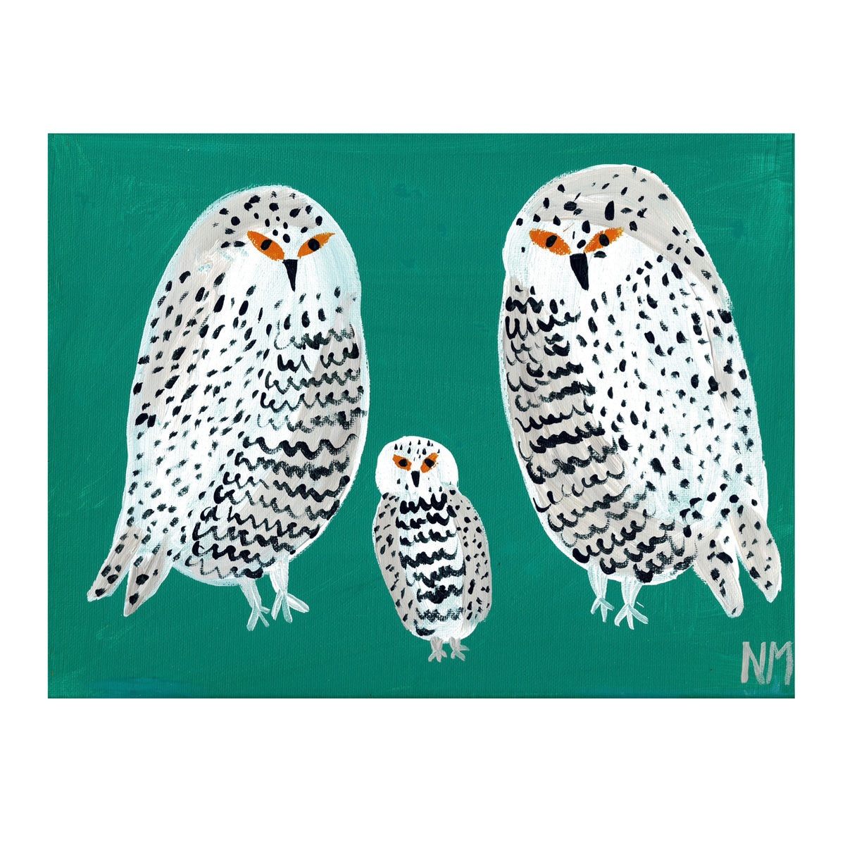 Owl Family Print