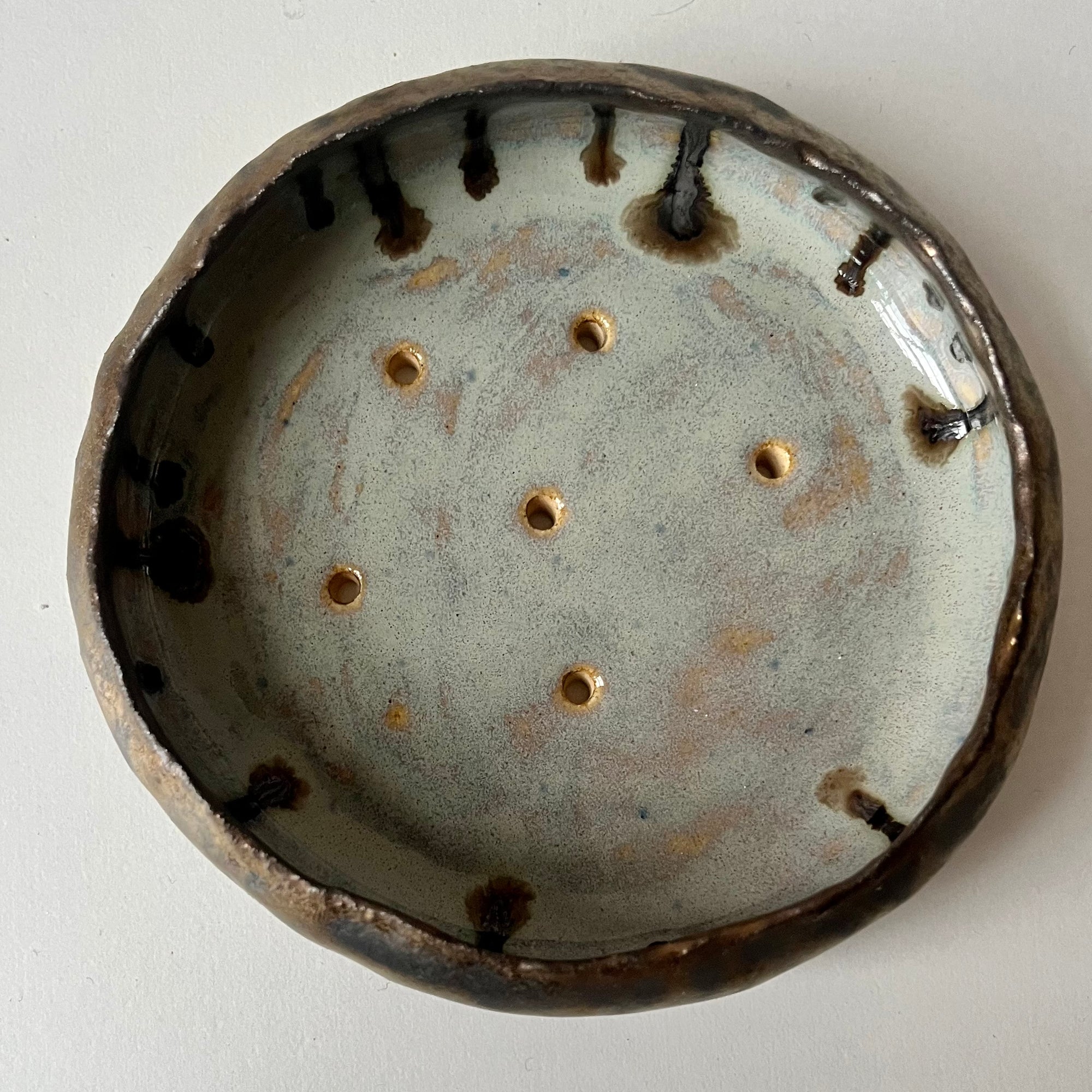 Handmade Large Assorted  Ceramic Soap Dishes With Different Glazes