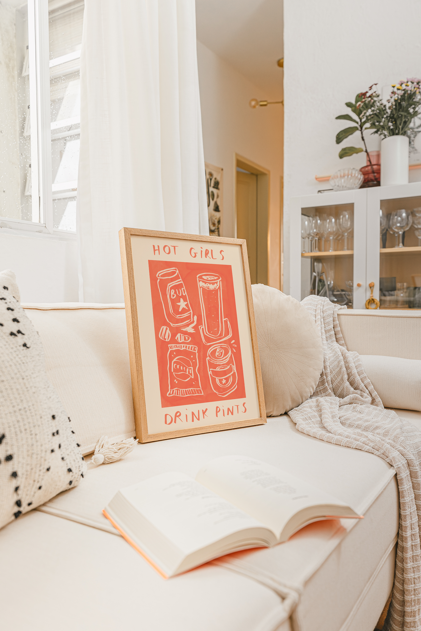 Hot Girls Drink Pints Print