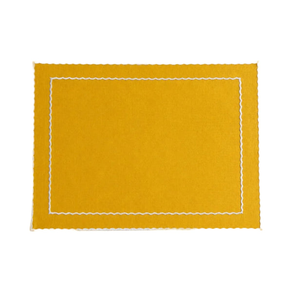 Avó Maria Aida Placemat, Yellow with White