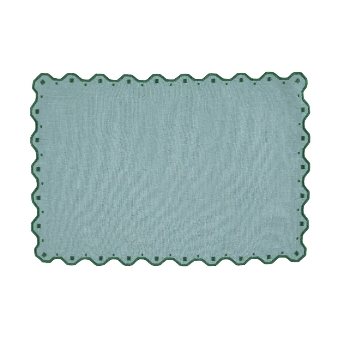 Porto Placemat, Blue and Green