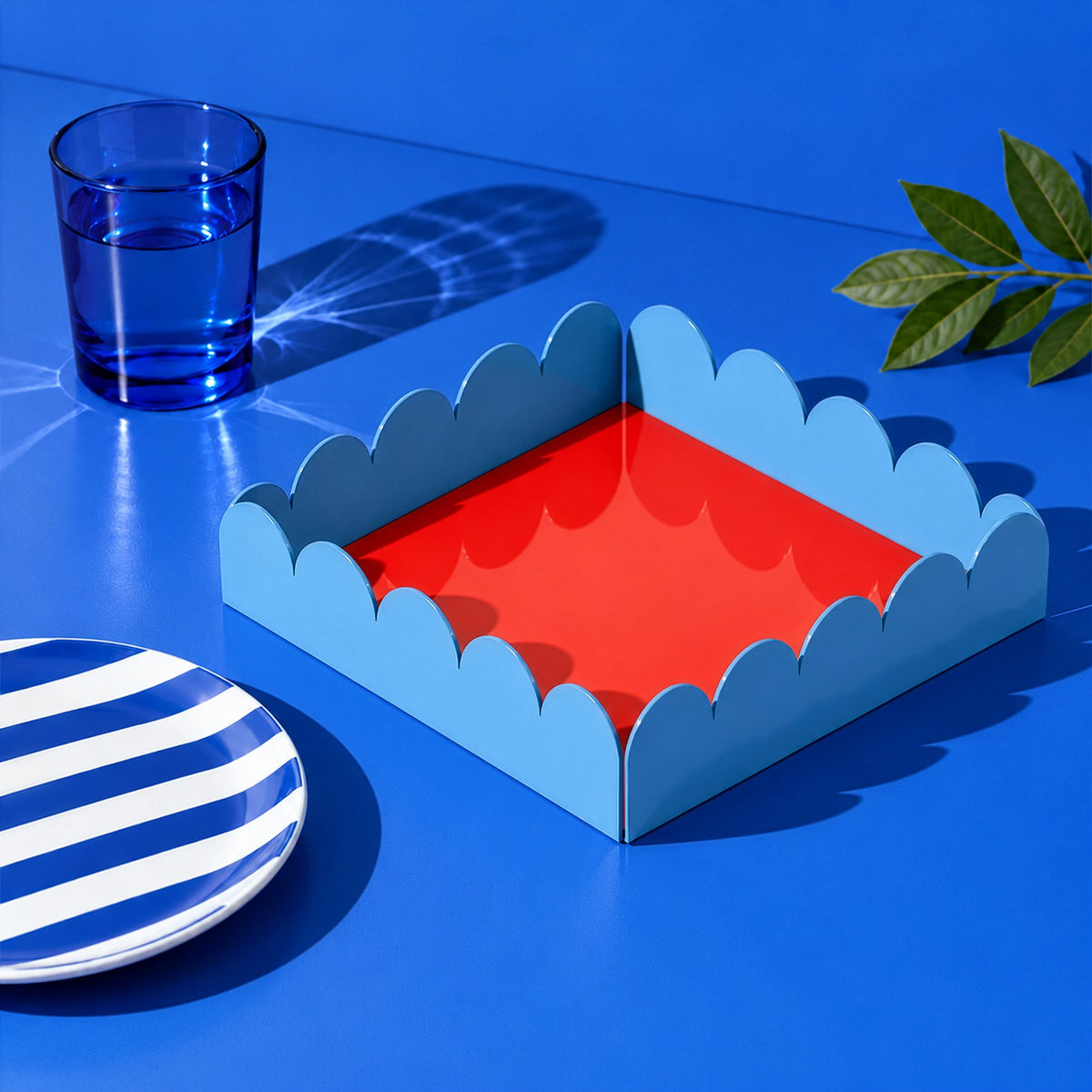 Blue Wave Napkin Holder