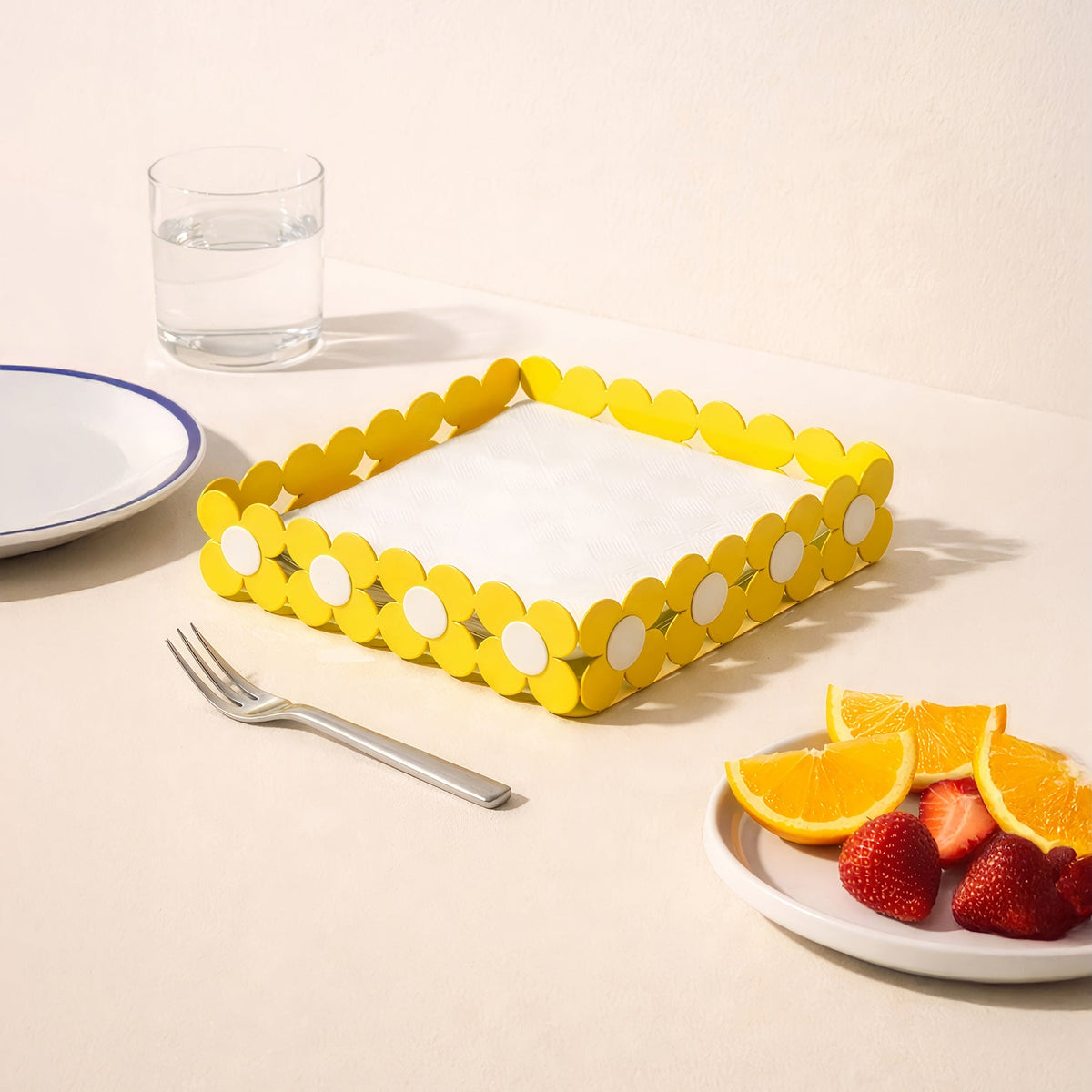 Yellow Flower Napkin Holder