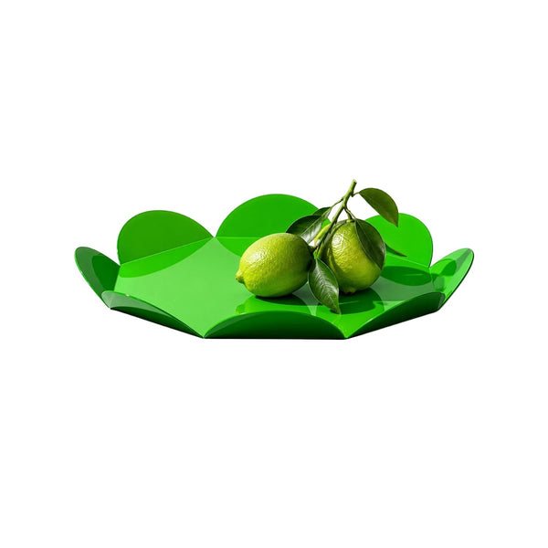 Green Flower Tray