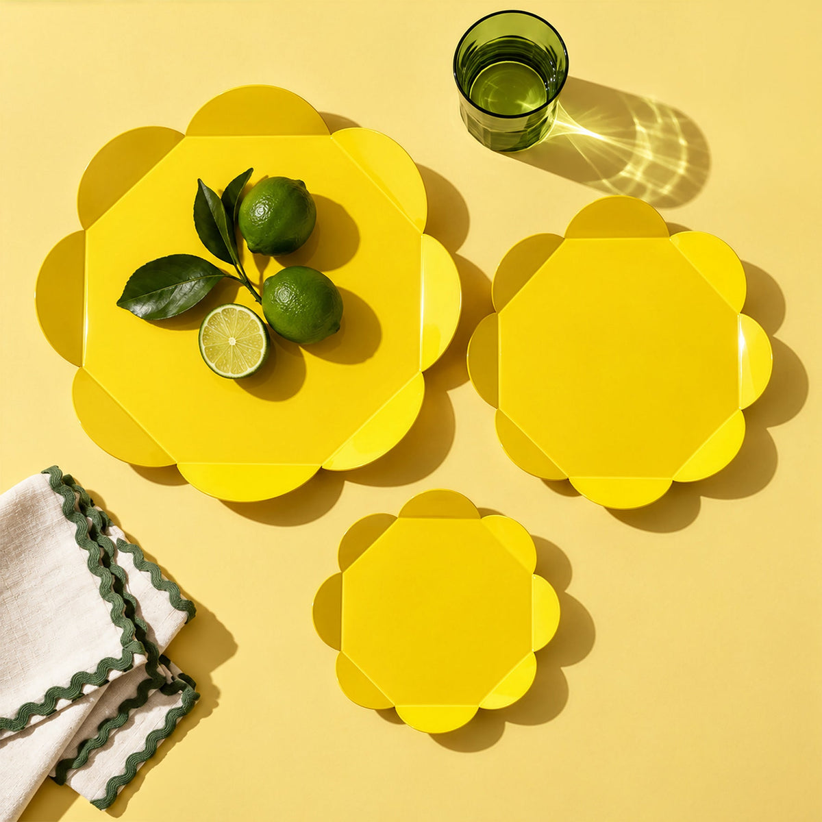 Yellow Flower Tray