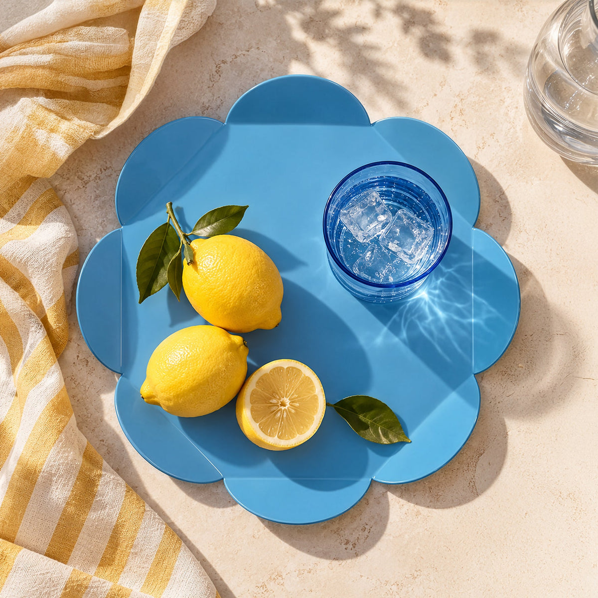 Blue Flower Tray