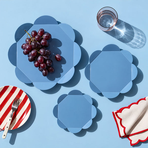 Blue Flower Tray