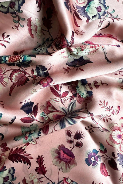 Reversible Silk Ruffle Edge Heirloom Quilt made with Liberty Fabric EVA BELLE & JANNAH - Coco & Wolf