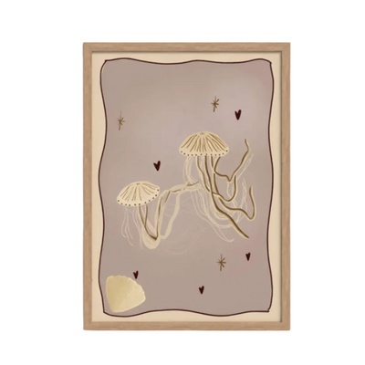 The Jellyfish art print — hand-illustrated giclée by Queen of the Rodeo