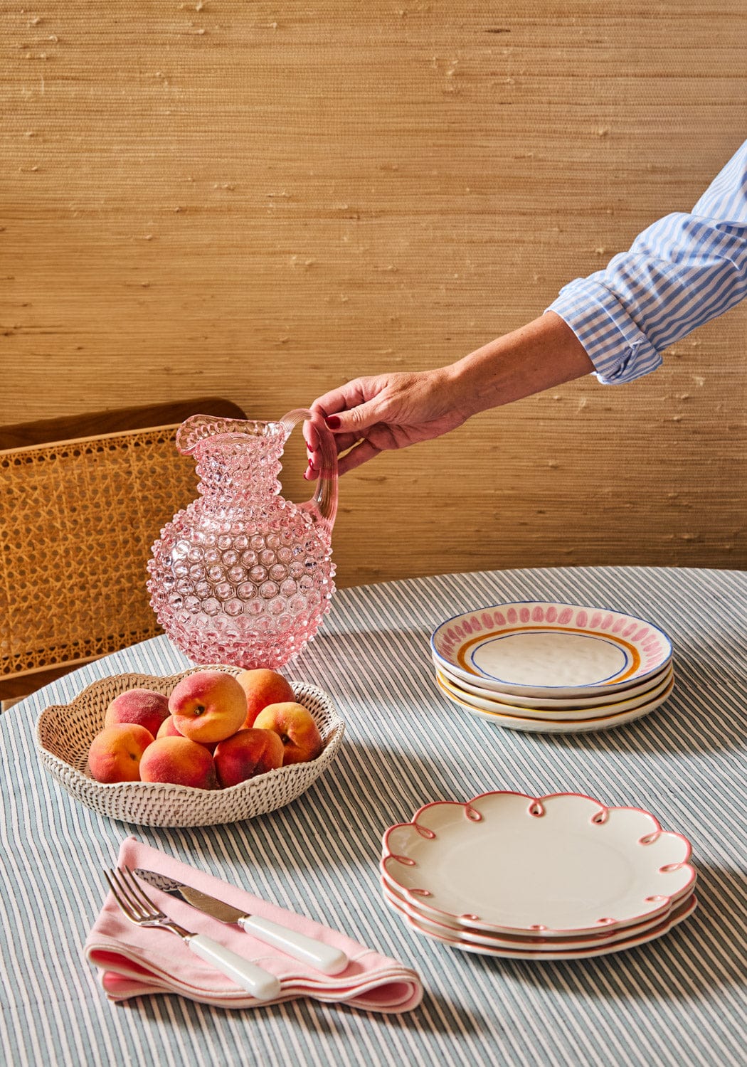 Pink Dew Drop Large Jug 2L