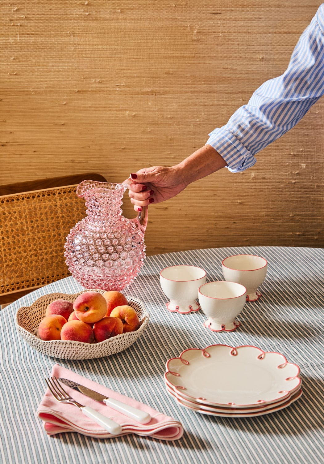 Pink Dew Drop Large Jug 2L