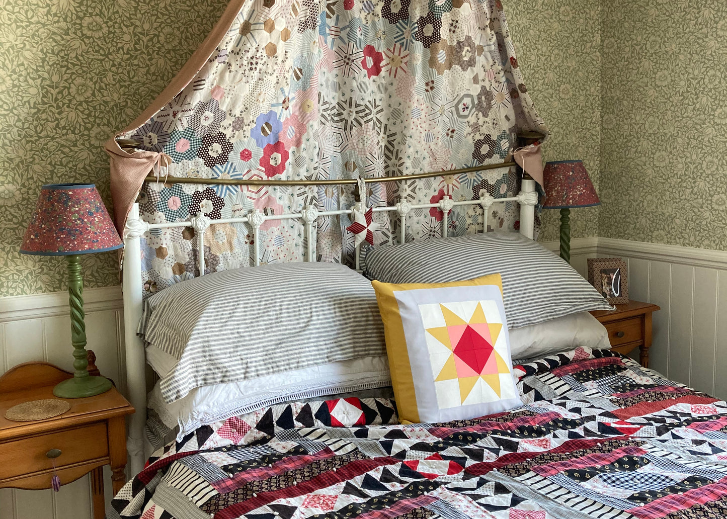 Warm Hearth Patchwork Cushion