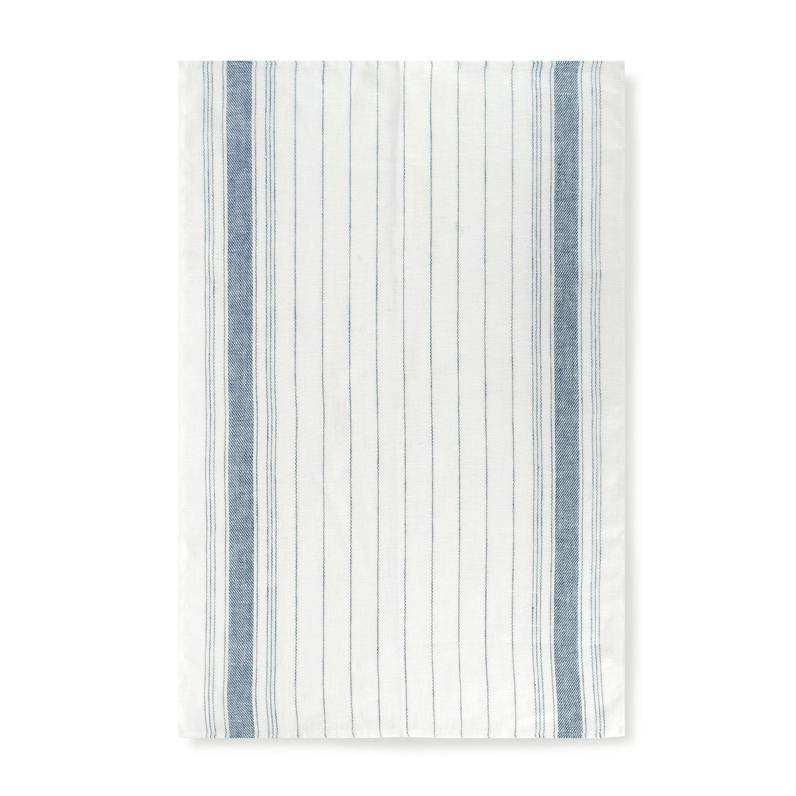 Set of 3 Varied Kitchen Towels in French Red & Blue