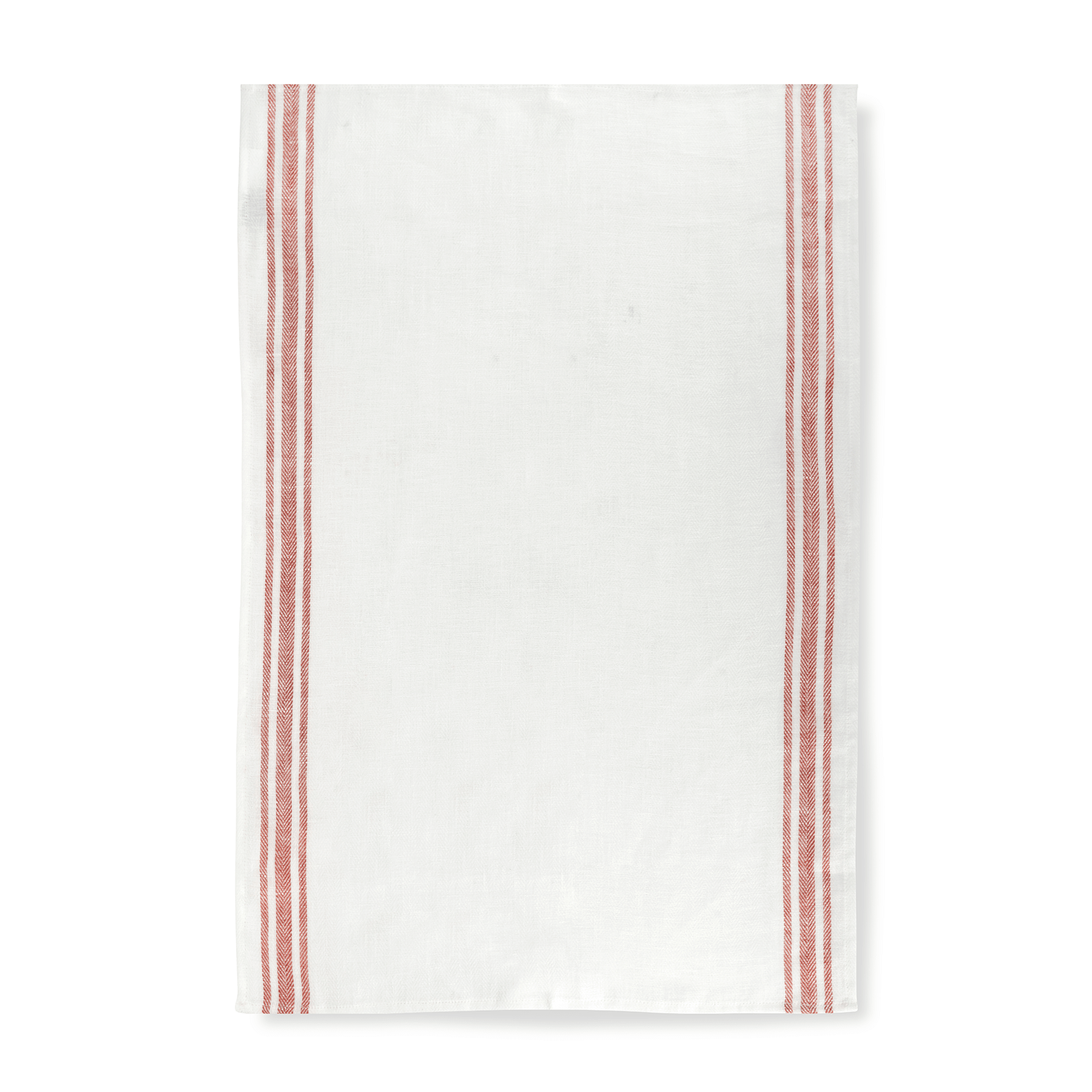 Set of 3 Varied Kitchen Towels in French Red & Blue