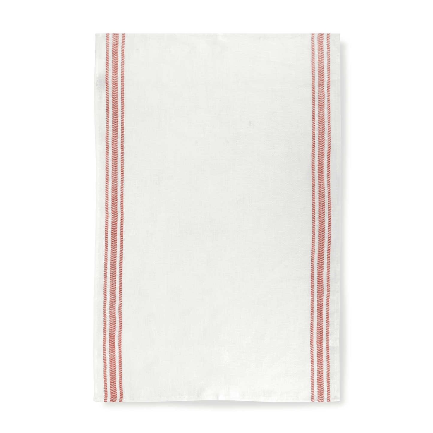 Set of 3 Varied Kitchen Towels in French Red & Blue