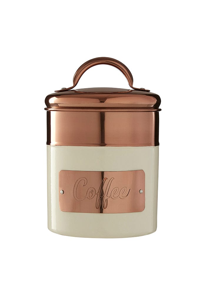 Georgina Two-toned Kitchen Cannisters in Gold and Cream