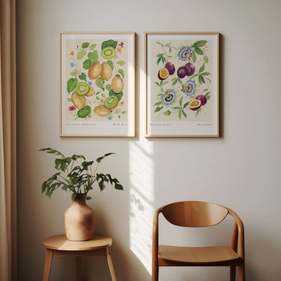 kiwi fruit print styled with our passion fruit print 