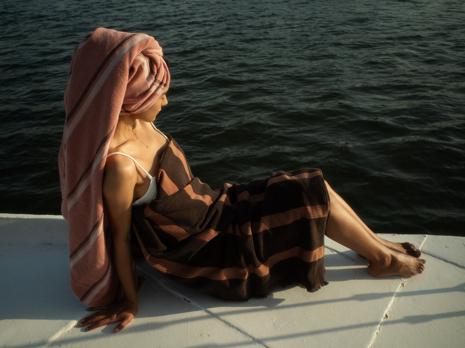 Købn -  Umber Beach/Bath Towel