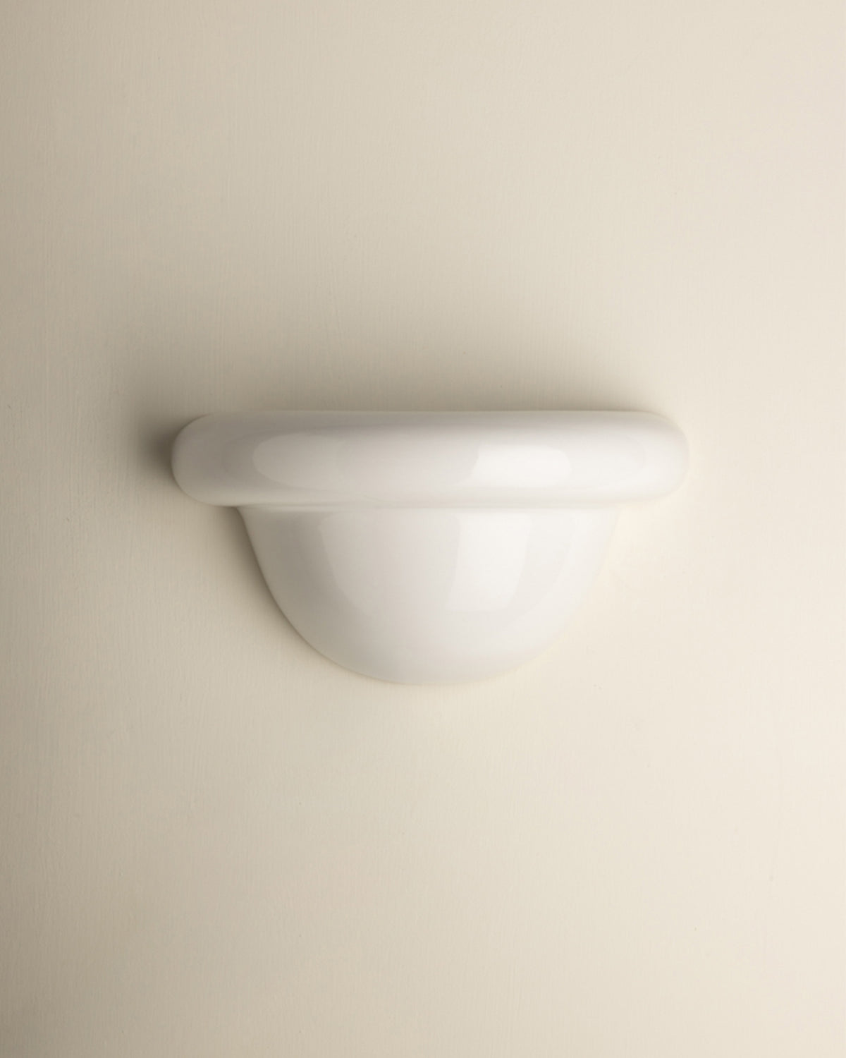 Redonda Uplight Ceramic Sconce Wall Light, White