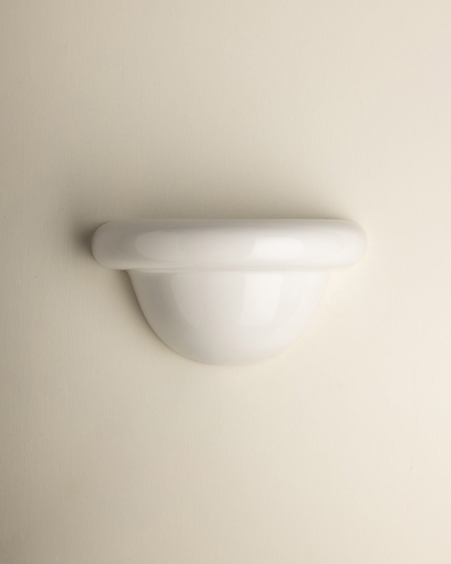 Redonda Uplight Ceramic Sconce Wall Light, White