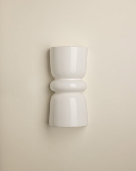 Redonda Up & Down Ceramic Wall Light, White