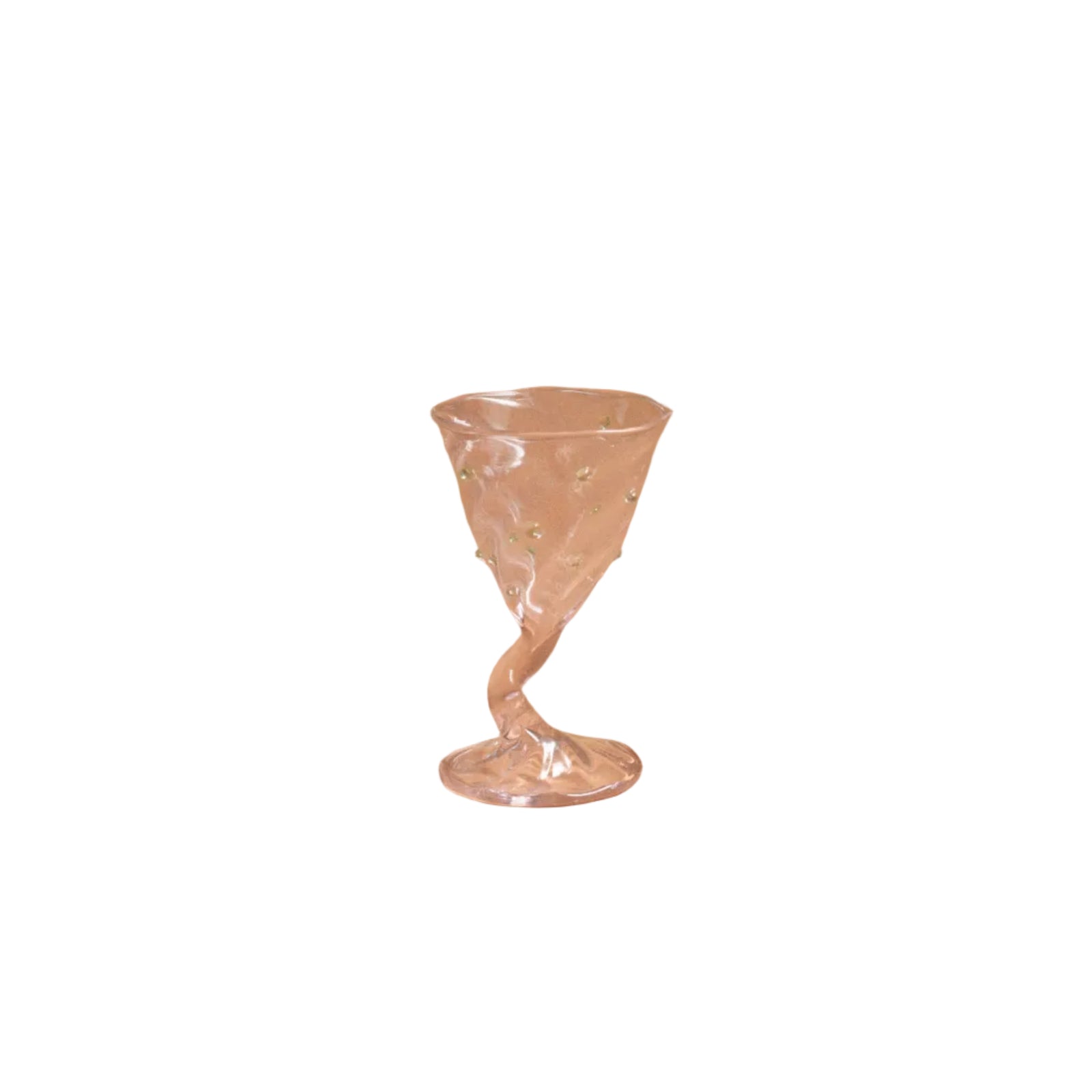 Frog Daisy Glass, Translucent Pink