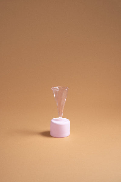 Bical Glass, Dusty Pink & Translucent Pink