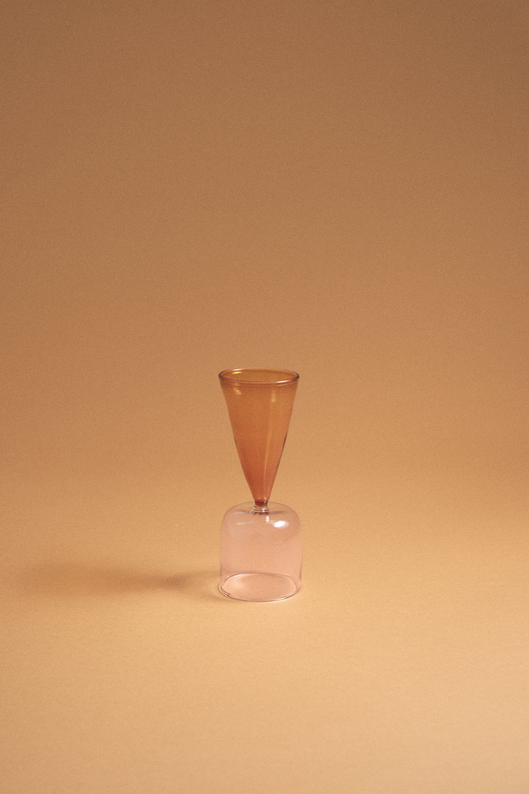 Bical Glass, Pink & Orange