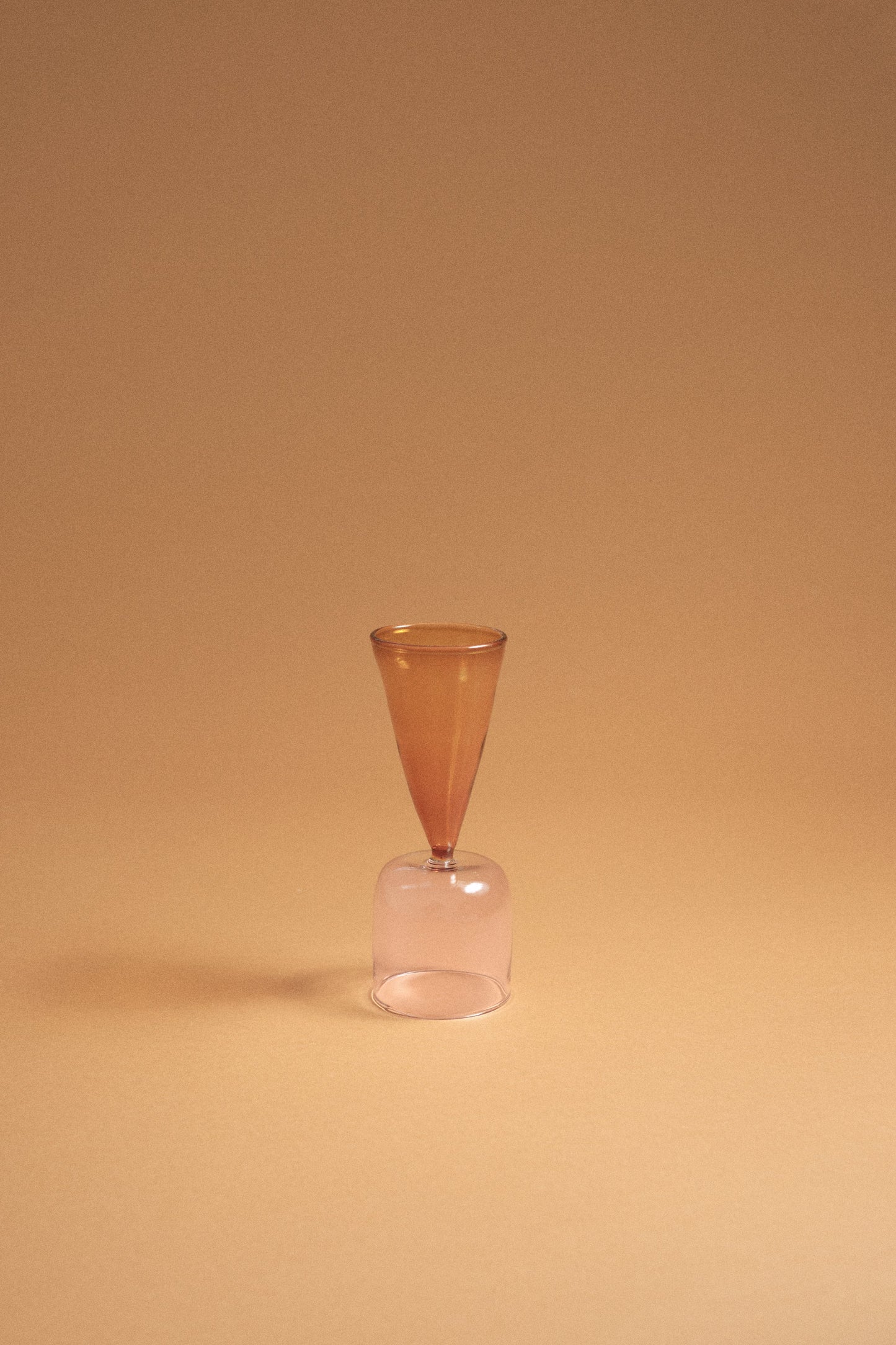 Bical Glass, Pink & Orange