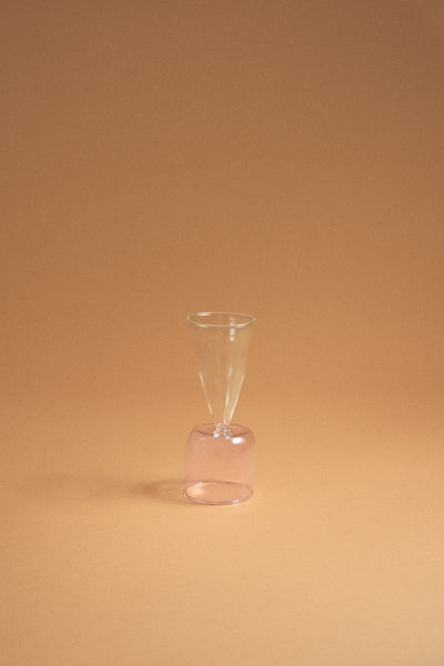 Bical Glass, Pink & Clear