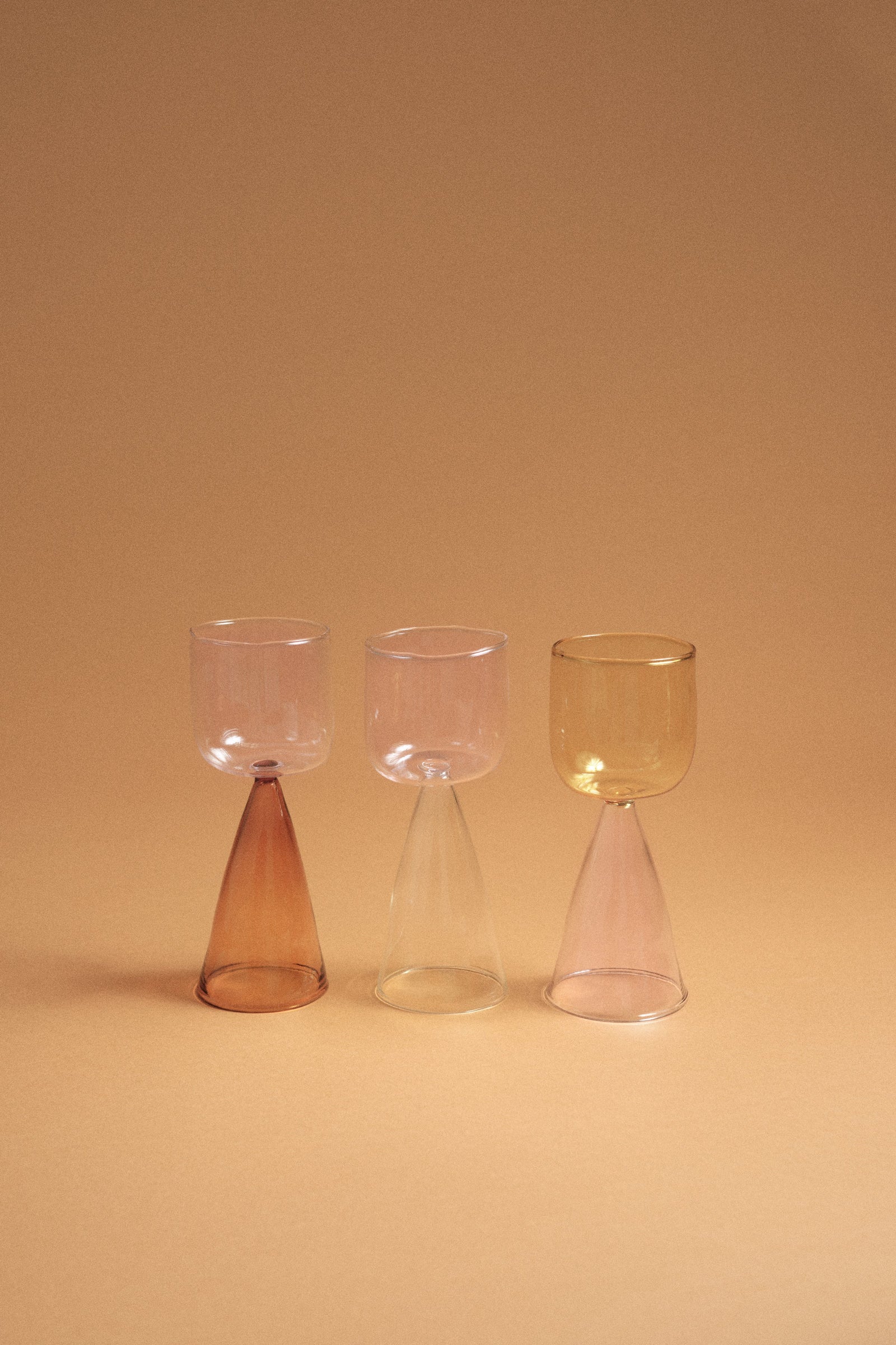 Bical Glass, Pink & Clear