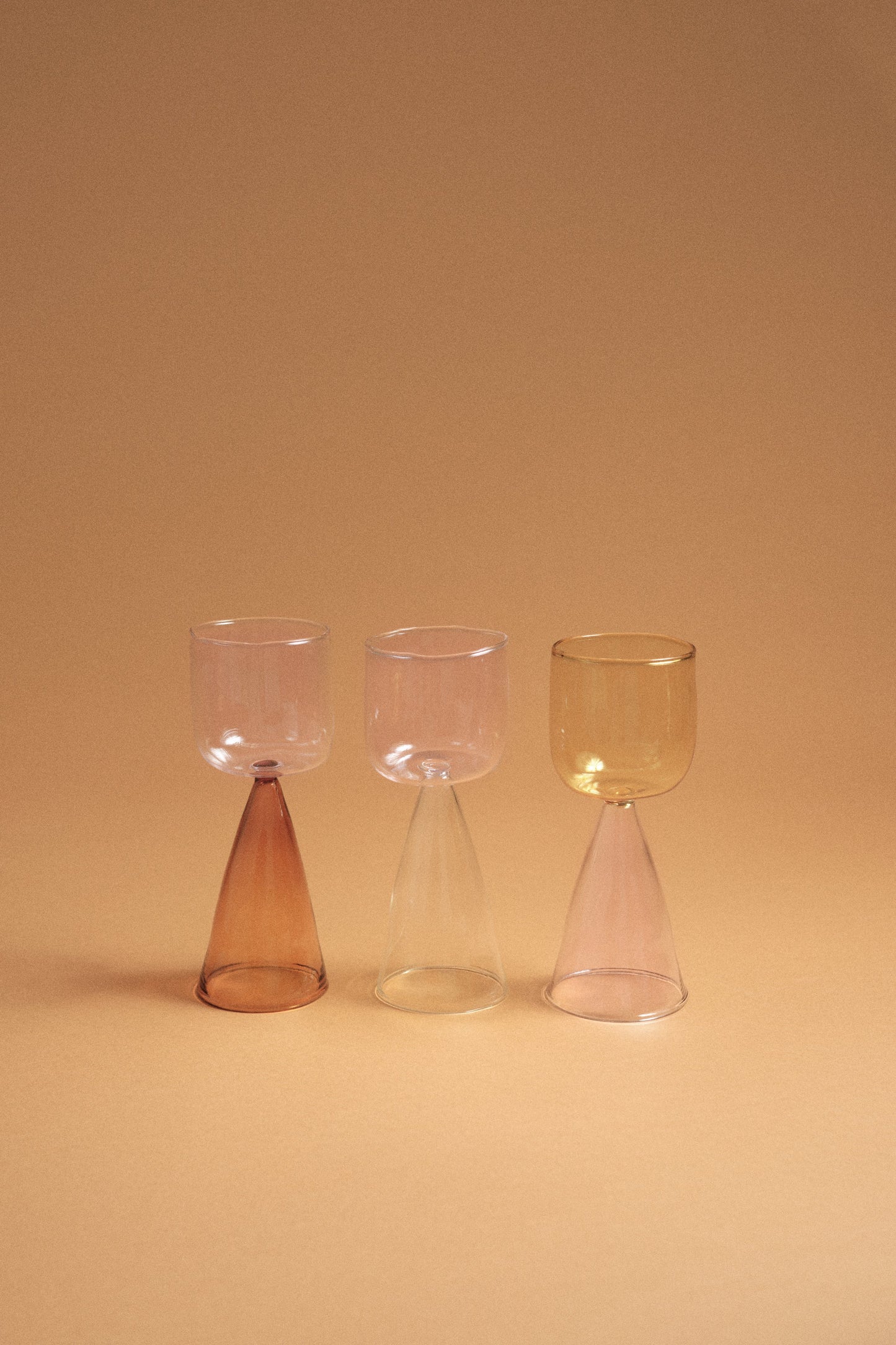 Bical Glass, Pink & Clear