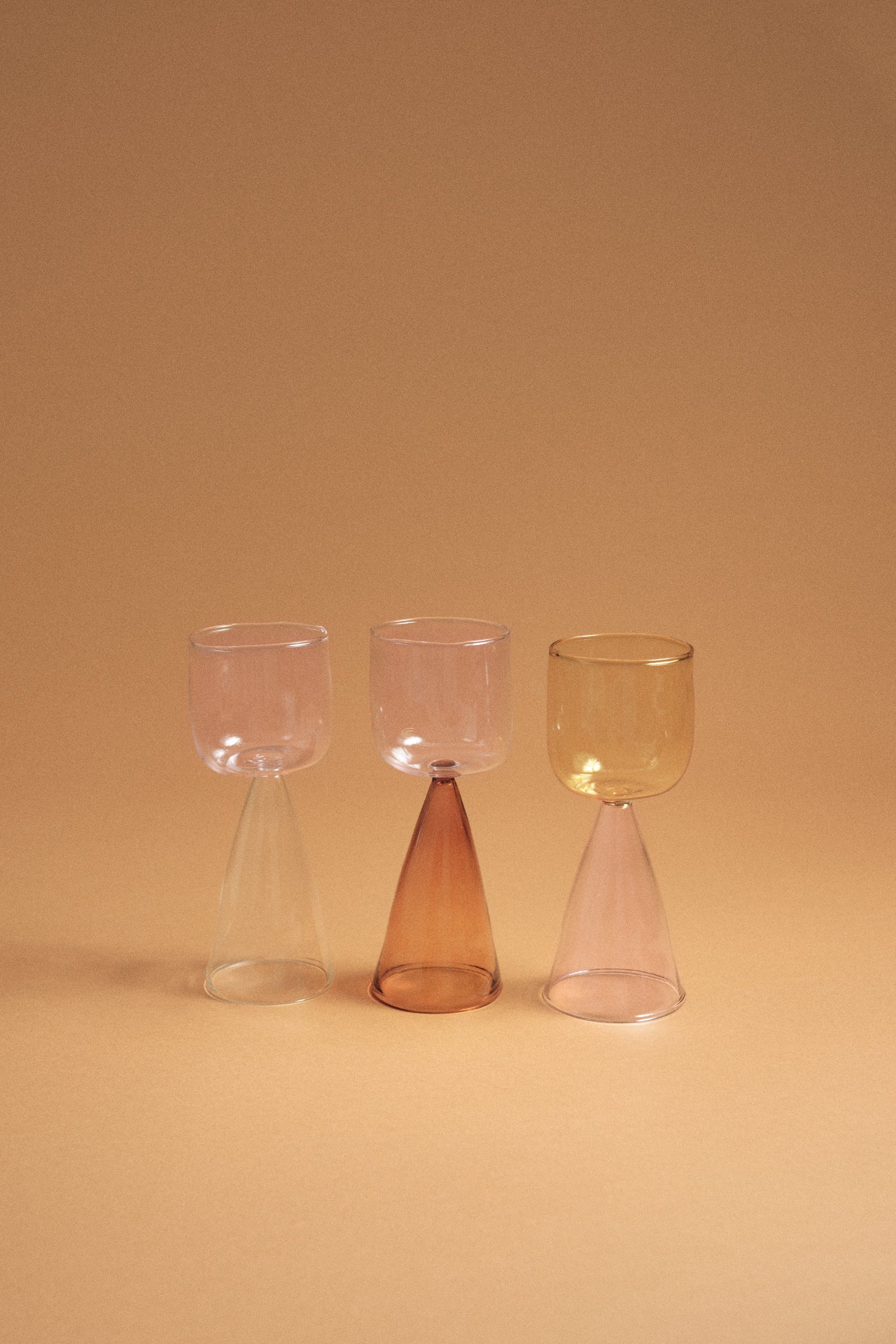 Bical Glass, Pink & Clear