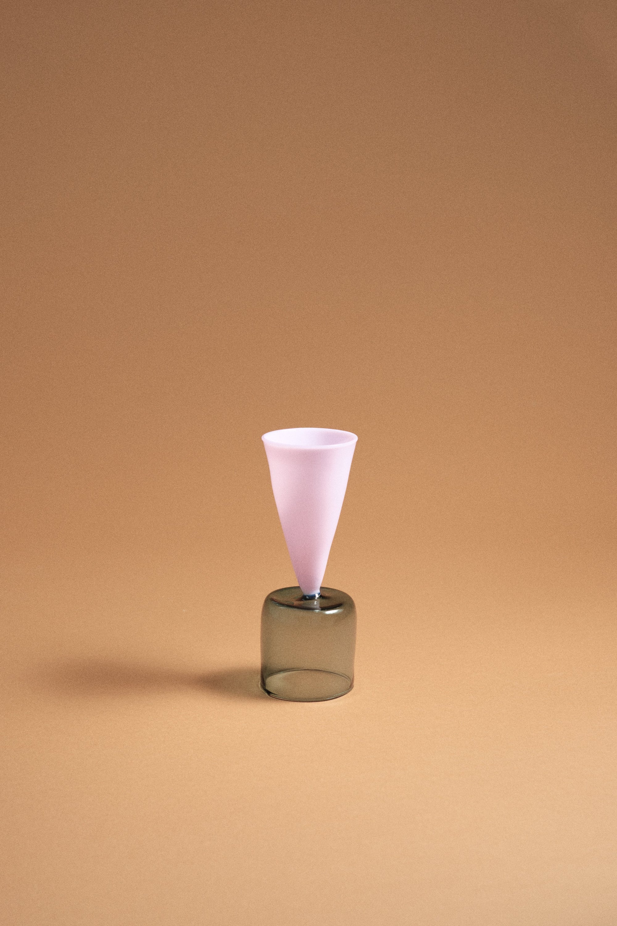 Bical Glass, Teal Blue & Dusty Pink