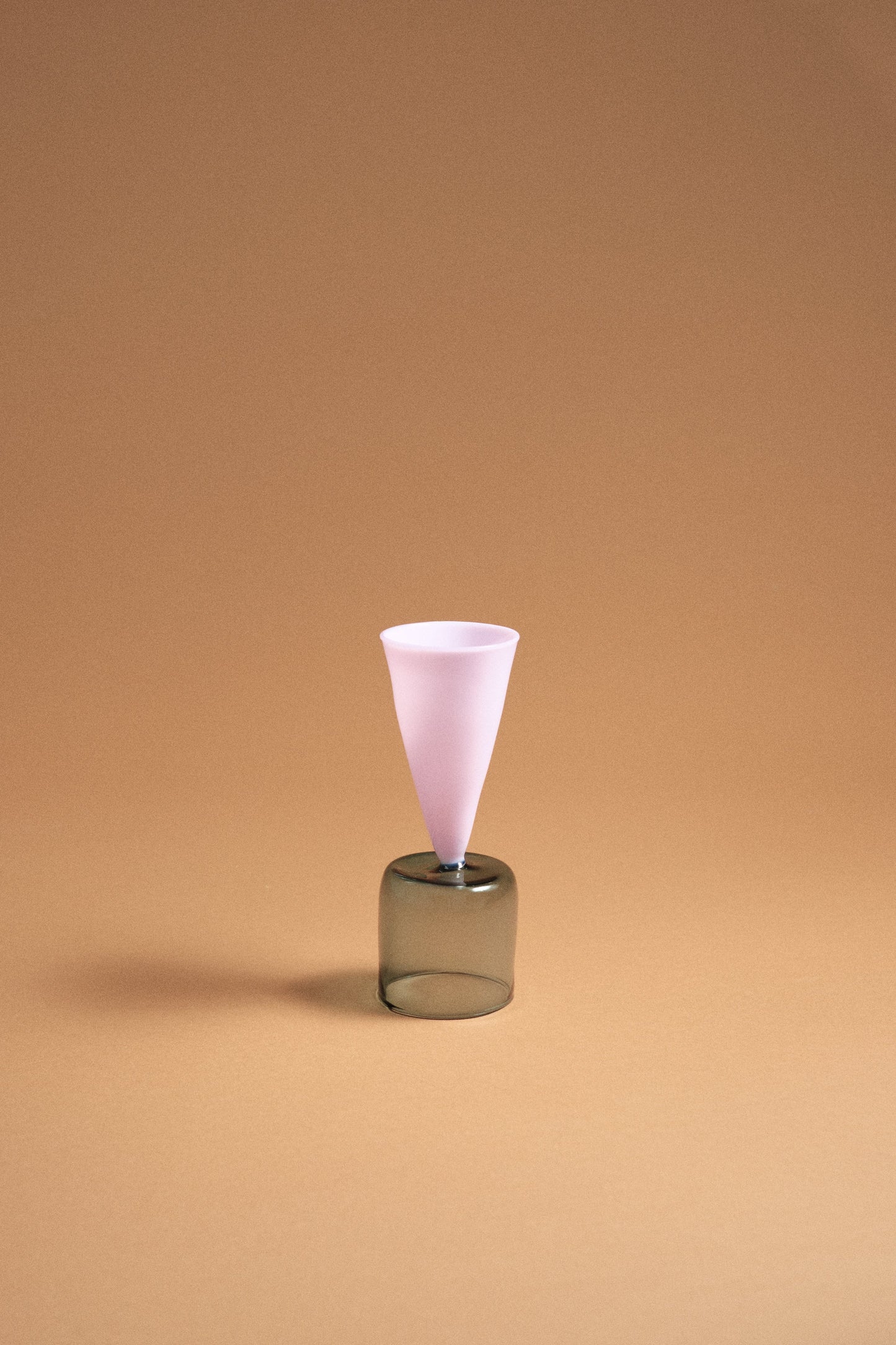 Bical Glass, Teal Blue & Dusty Pink