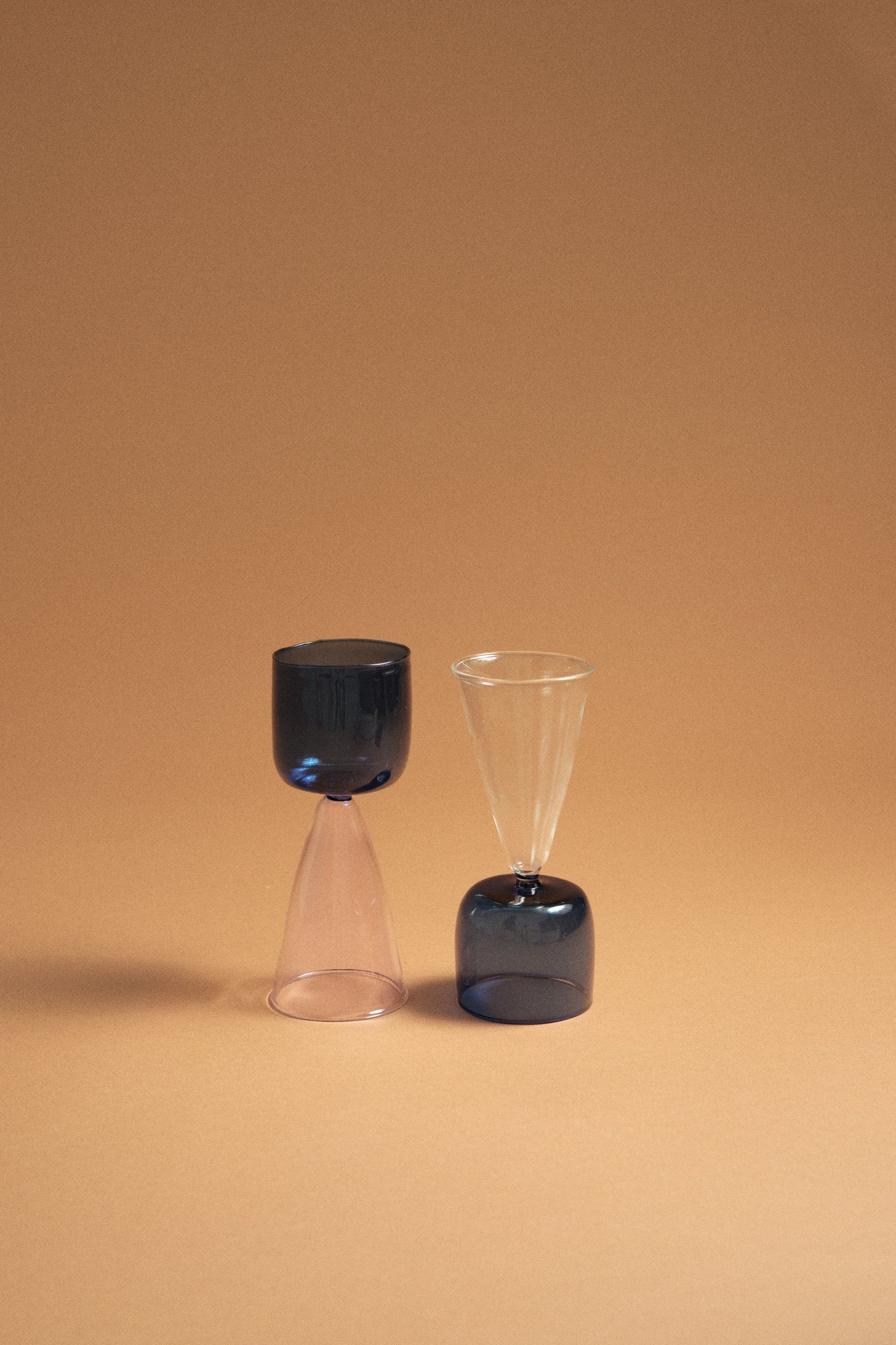 Bical Glass, Navy & Pink